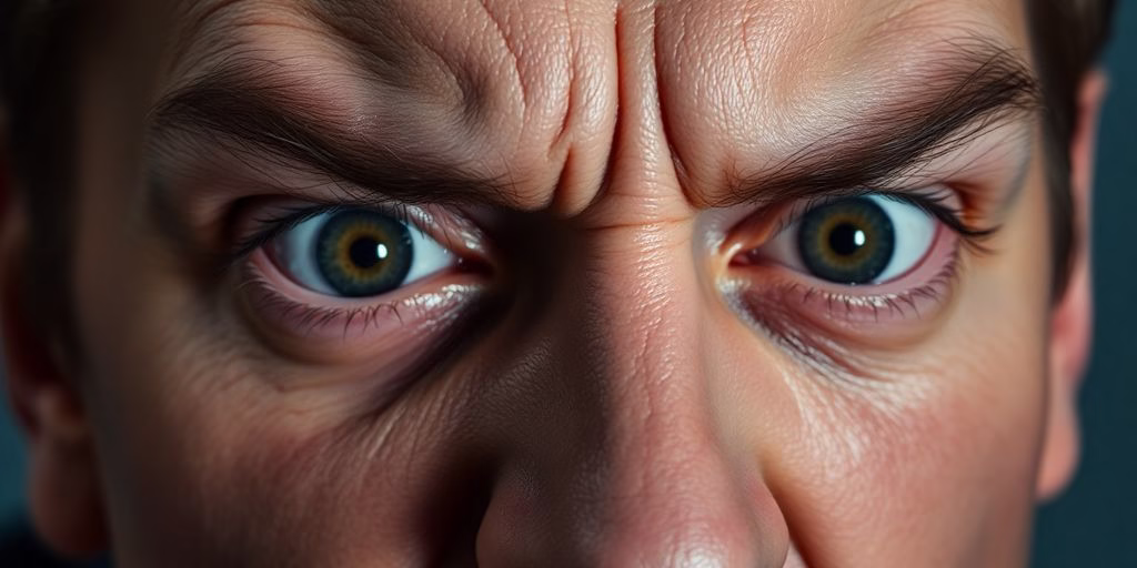 Person experiencing sudden stress.