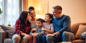 Family therapy session focused on bipolar disorder support.
