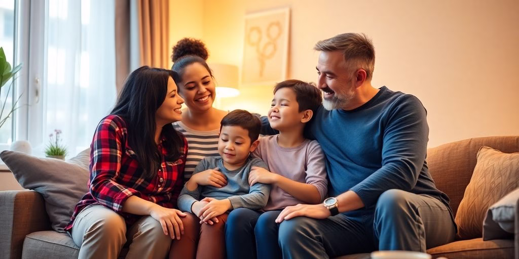 Family therapy session focused on bipolar disorder support.